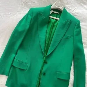 スーツ STELLA MCCARTNEY Women Suit Jackets 6501093BU6553032 Green Stella McCartney Women Dark Green Pant Suit Wool Blend
